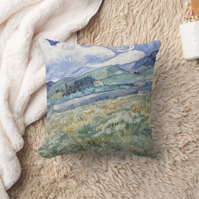  Landscape Behind Saint-Paul Vincent van Gogh  Cushion (Blanket)