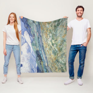 Landscape Behind Saint-Paul Vincent van Gogh Fleece Blanket