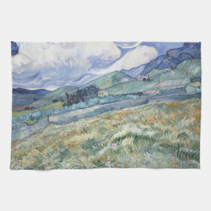 Landscape Behind Saint-Paul Vincent van Gogh Tea Towel