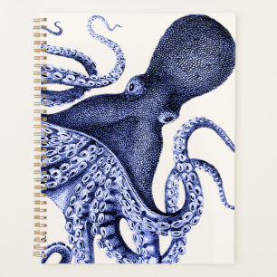 Landscape Blue Octopus Planner
