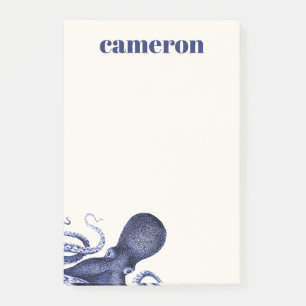 Landscape Blue Octopus Post-it Notes