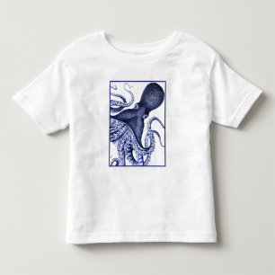 Landscape Blue Octopus Toddler T-Shirt