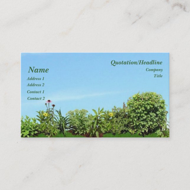 Landscape Business Card (Front)