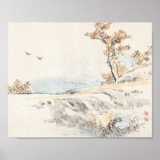 Landscape by Kōno Bairei Poster