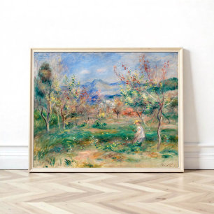 Landscape by Pierre-Auguste Renoir Poster