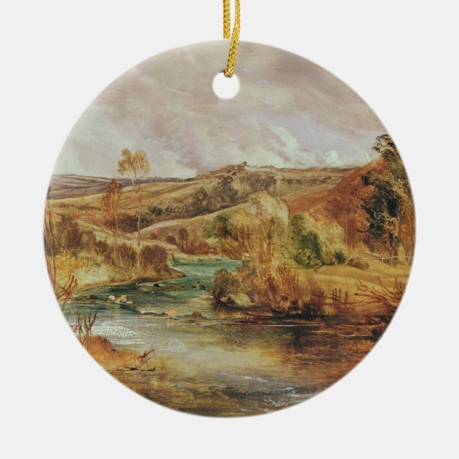 Landscape Ceramic Tree Decoration (Front)