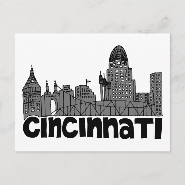 Landscape City View | Cincinnati, Ohio Postcard (Front)