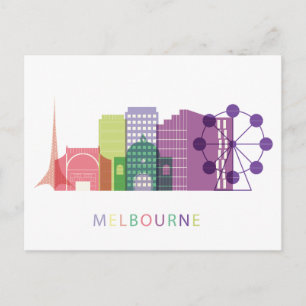 Landscape City View   Melbourne, Australia Postcard