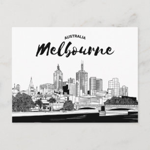 Landscape City View   Melbourne, Australia Postcard
