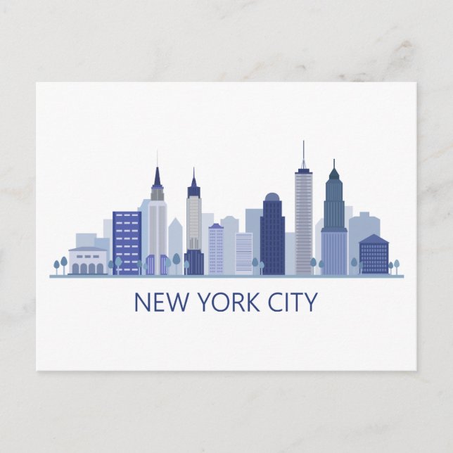 Landscape City View | New York City, New York Postcard (Front)