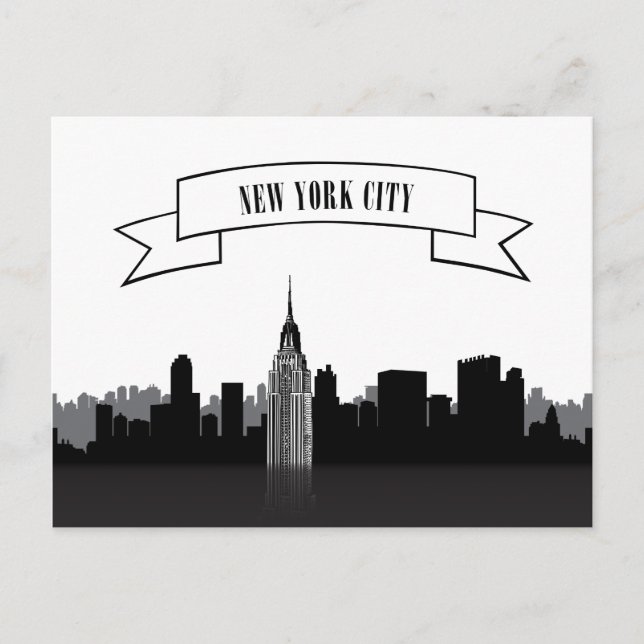Landscape City View | New York City, New York Postcard (Front)