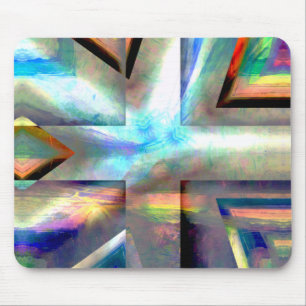 Landscape clippings transformed into frame throw p mouse mat