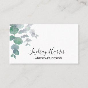 Landscape Design Greenery Business Card