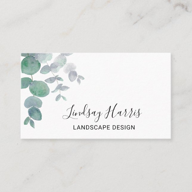 Landscape Design Greenery Business Card (Front)