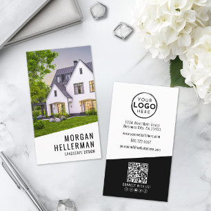 Landscape Design Photo Vertical Business Card