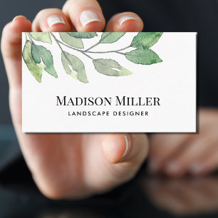 Landscape Designer Greenery  Business Card