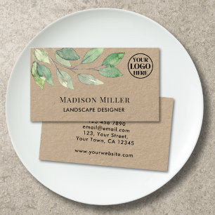 Landscape Designer Greenery Logo Business Card