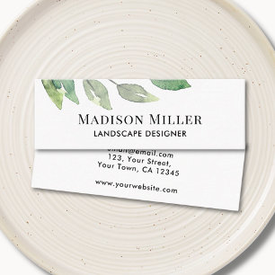 Landscape Designer Greenery Mini Business Card