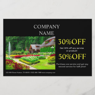 Landscape designer lawn care landscaping flyer