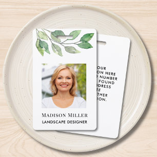 Landscape Designer Photo ID Badge