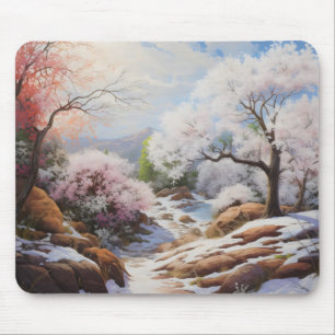 Landscape Early Spring Mouse Mat