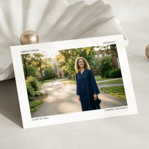 Landscape Editorial Photo Minimalist Graduate 2026 Announcement