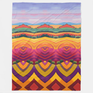 Landscape fleece blanket