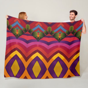 Landscape fleece blanket