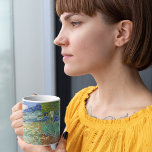 Landscape Flowers Vincent Van Gogh Vintage Art Large Coffee Mug<br><div class="desc">Create your own custom, personalised, monogrammed, microwave and dishwasher safe, strong, ceramic giant big large size jumbo mug, featuring elegant faux gold typography script and a beautiful masterpiece colourful detailed intricate vintage oil on canvas painting, by Vincent Van Gogh, of landscape from Saint-Rémy - a mountainous landscape behind Saint-Paul hospital,...</div>
