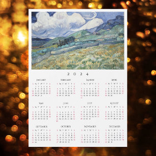 Landscape France Vincent Van Gogh 2024 Calendar