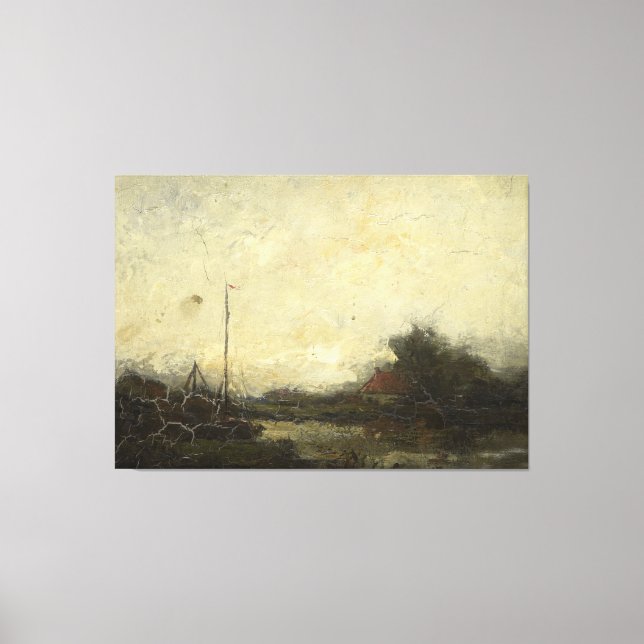 Landscape, Frans Helfferich, 1890 - 1920 Canvas Print (Front)