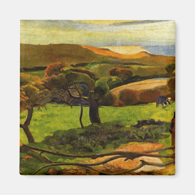 Landscape From Bretagne by Paul Gauguin Magnet (Front)
