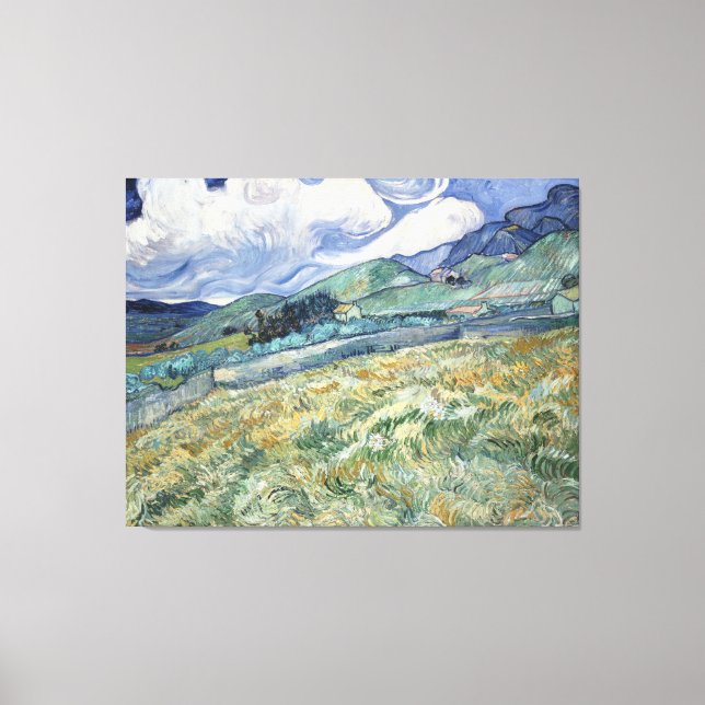Landscape From Saint-Remy by Vincent van Gogh  Canvas Print (Front)