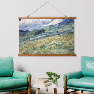  Landscape from Saint-Rémy by Vincent Van Gogh  Hanging Tapestry