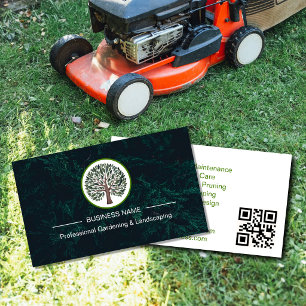 Landscape Gardener Logo Business Card Profession