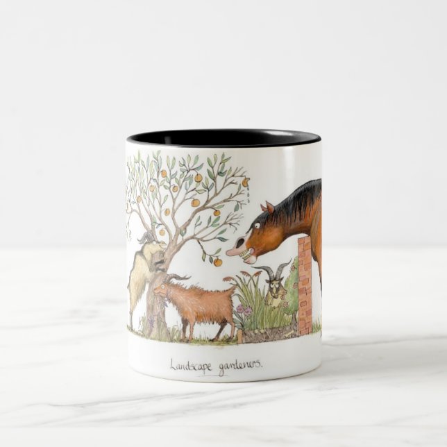 'Landscape gardeners' Mug. Two-Tone Coffee Mug (Center)