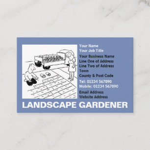 Landscape Gardening. Landscape Gardener Business Card