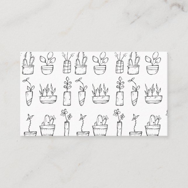 Landscape & Gardening Services / Flower Shop Busin Business Card (Front)