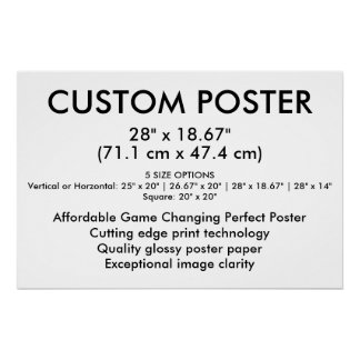Landscape Glossy Custom Poster 28" x 18.67"