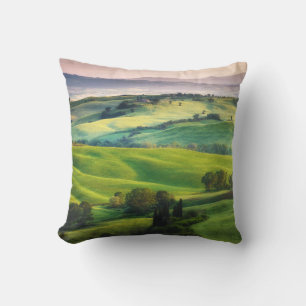 Landscape Greenery: Light Painted Serenity Cushion