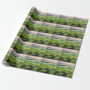 Landscape Greenery: Light Painted Serenity Wrapping Paper