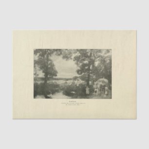 Landscape Harvest Trees Ephemera Decoupage Tissue Paper