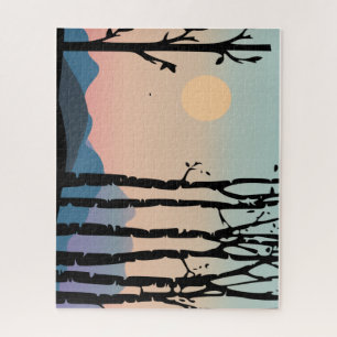 Landscape Hills & trees Puzzle