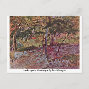 Landscape In Martinique By Paul Gauguin Postcard