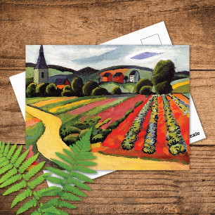 Landscape in Tegernsee August Macke Postcard