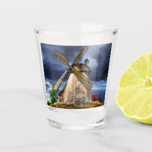 Landscape in the Netherlands Shot Glass