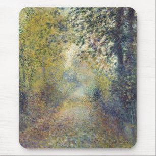 Landscape In the Woods (by Pierre-Auguste Renoir) Mouse Mat