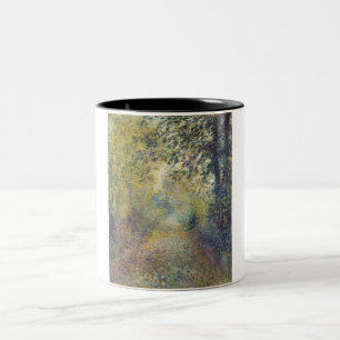 Landscape In the Woods (by Pierre-Auguste Renoir) Two-Tone Coffee Mug