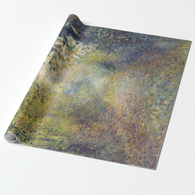 Landscape In the Woods (by Pierre-Auguste Renoir) Wrapping Paper (Unrolled)