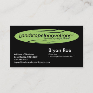 Landscape Innovations Business Card Template
